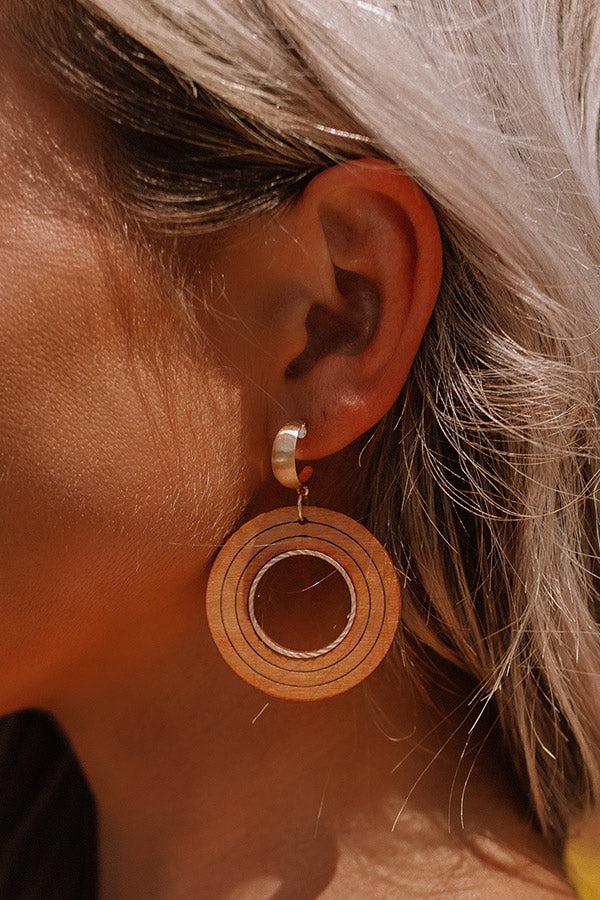 Made For Vacay Earrings In Brown Product Image
