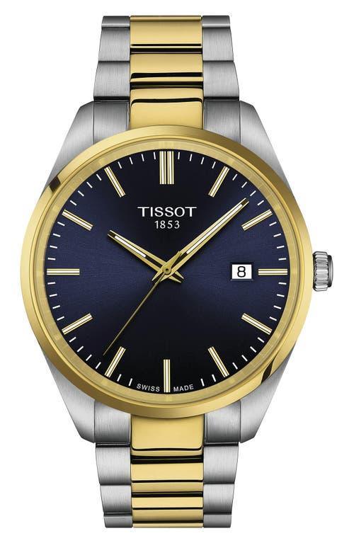 Tissot Mens Classic Collection Pr 100 Two Tone Stainless Steel Bracelet Watch Product Image
