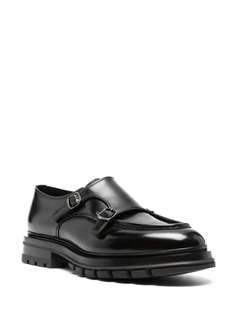 leather monk shoes  Product Image
