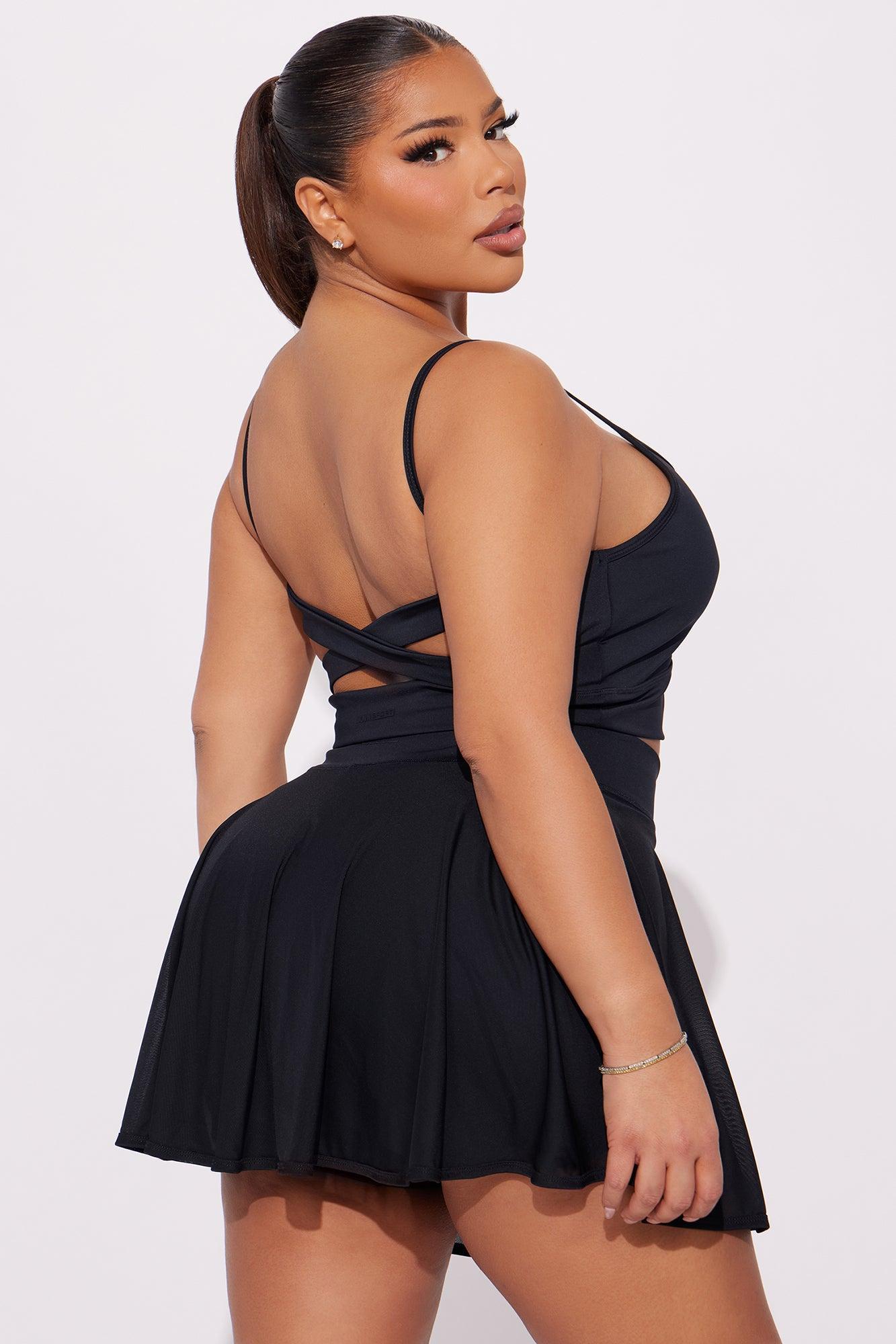 En Pointe Elevate Active Skirt Set - Black Product Image