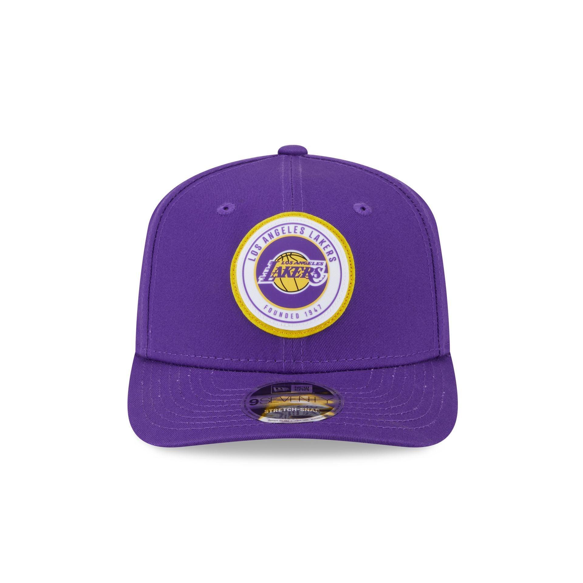 Los Angeles Lakers Circle Patch 9SEVENTY Stretch-Snap Hat Male Product Image