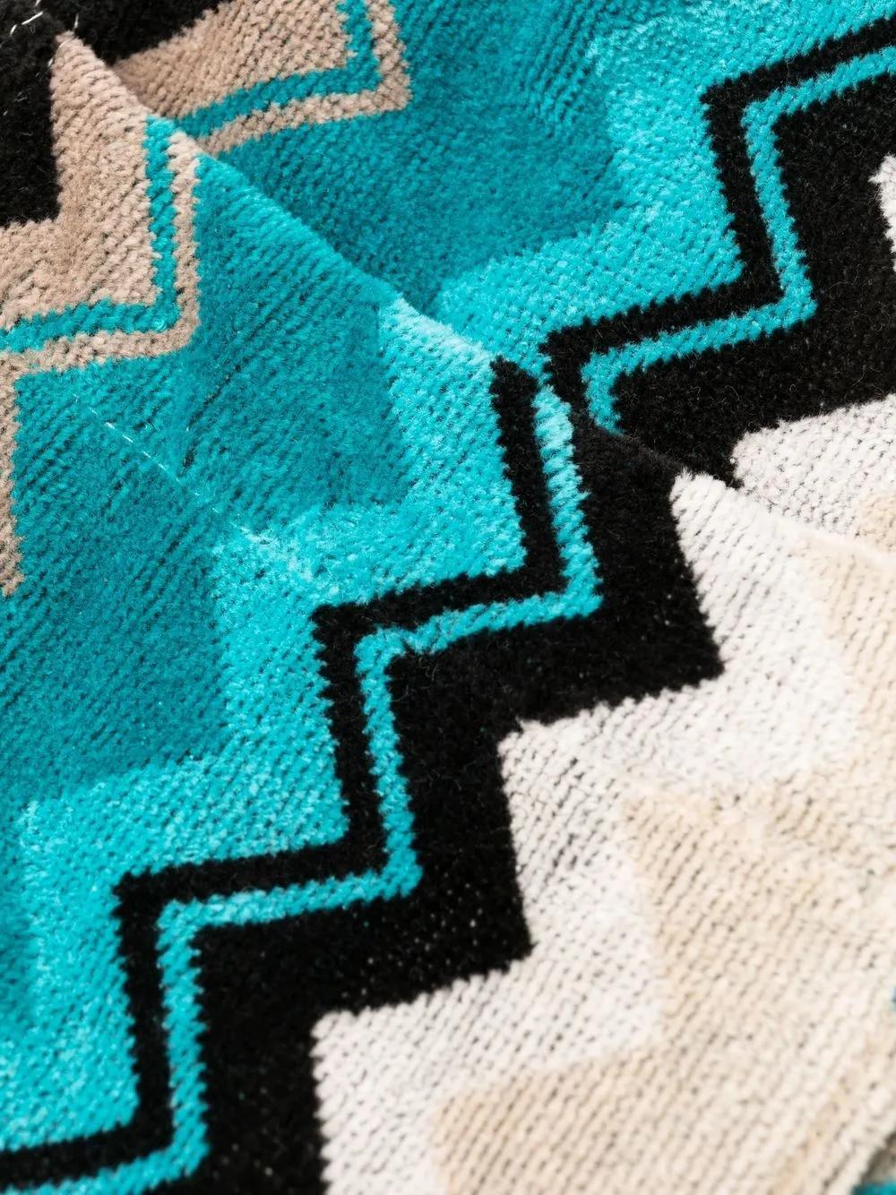 cotton zig-zag bathrobe Product Image