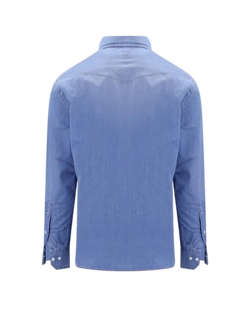 BRUNELLO CUCINELLI Shirt In Denim Product Image