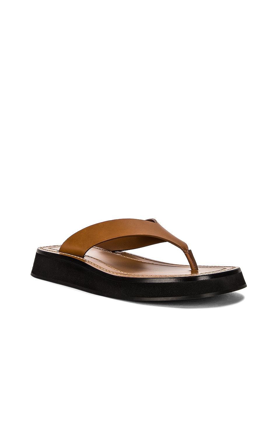 Ginza Flip-Flop Smooth Calfskin Sandals Product Image