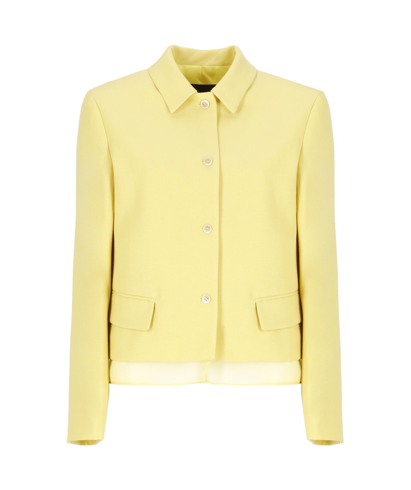 FABIANA FILIPPI Layered-effect Jacket In Yellow Product Image