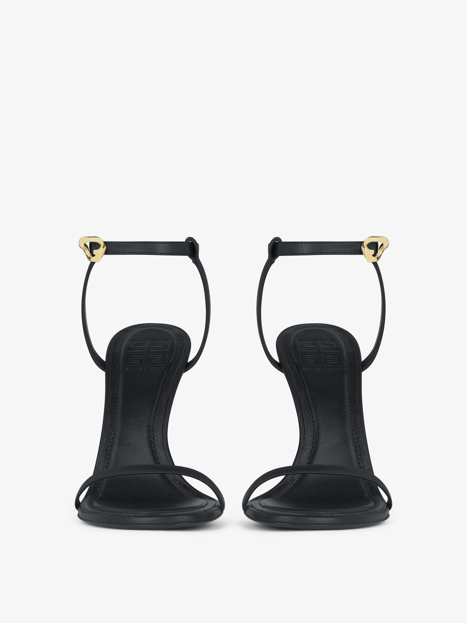G Cube sandals in leather Product Image