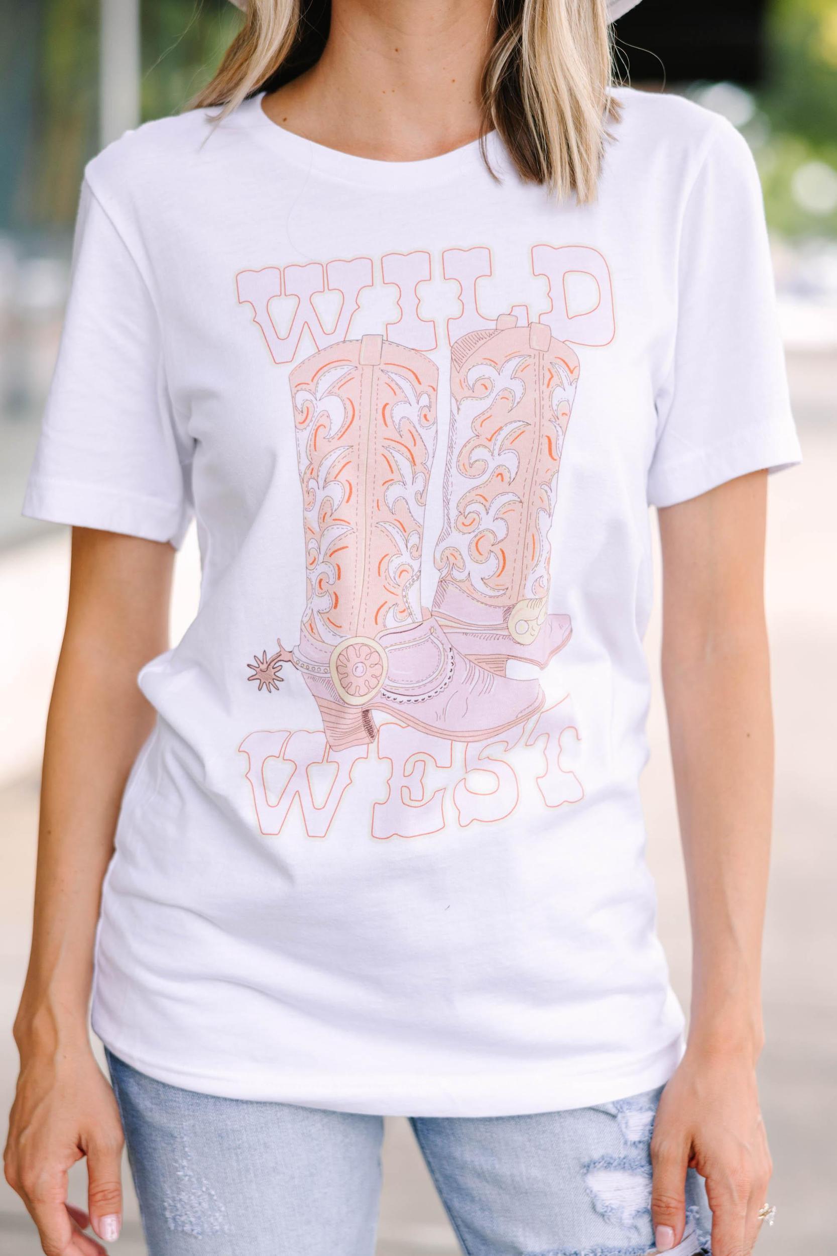 Wild West White Graphic Tee Female Product Image