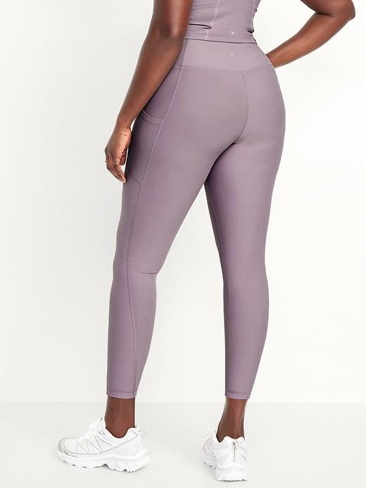 High-Waisted PowerSoft Rib Leggings Product Image