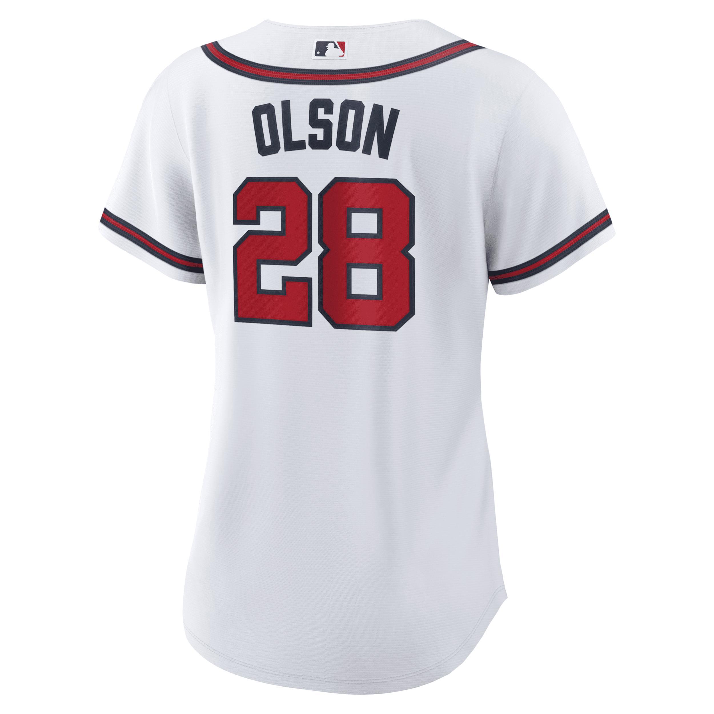 Womens Nike Matt Olson White Atlanta Braves Home Replica Player Jersey - White Product Image