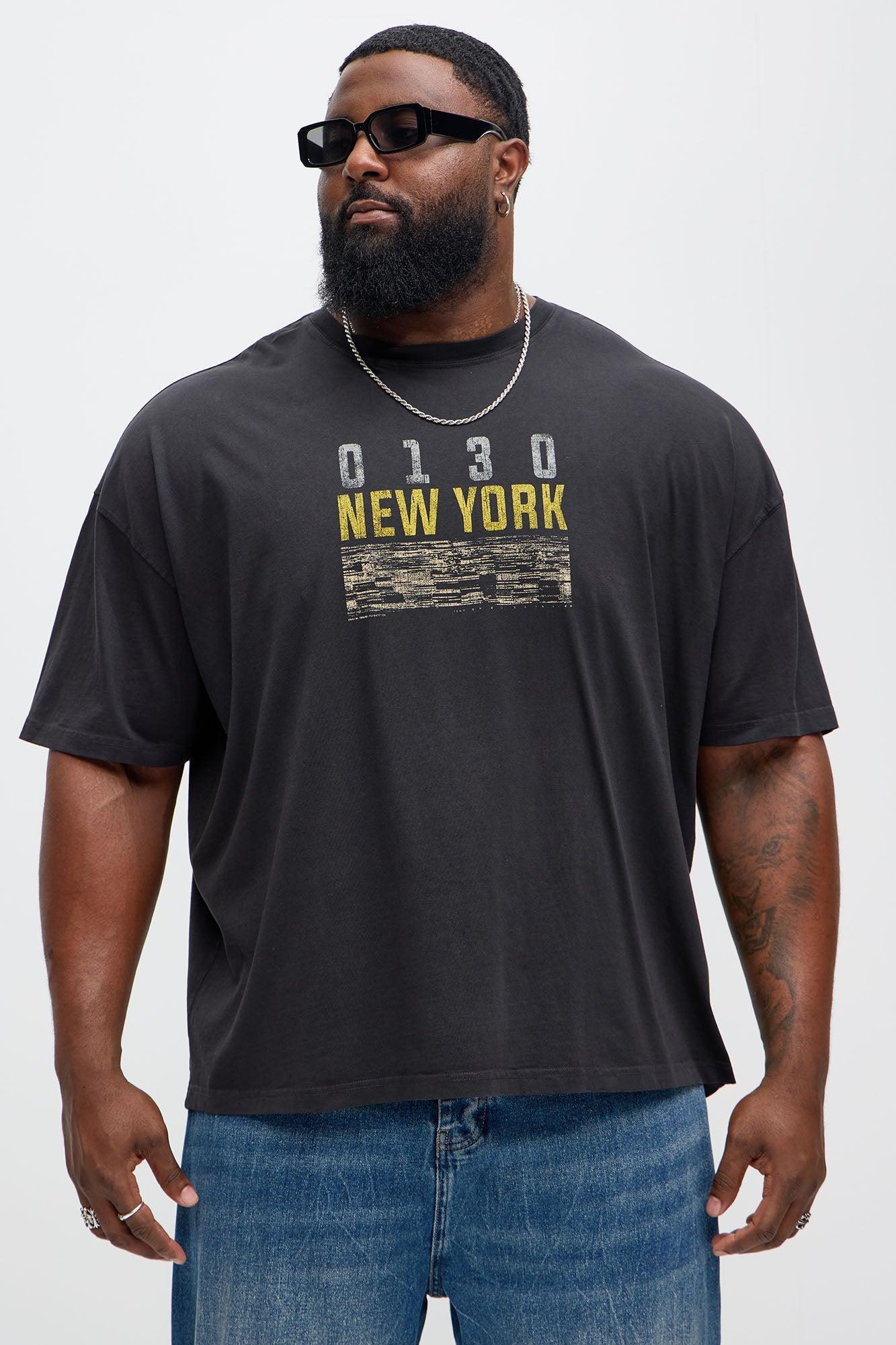 New York Digits Oversized Short Sleeve Tee - Black Product Image