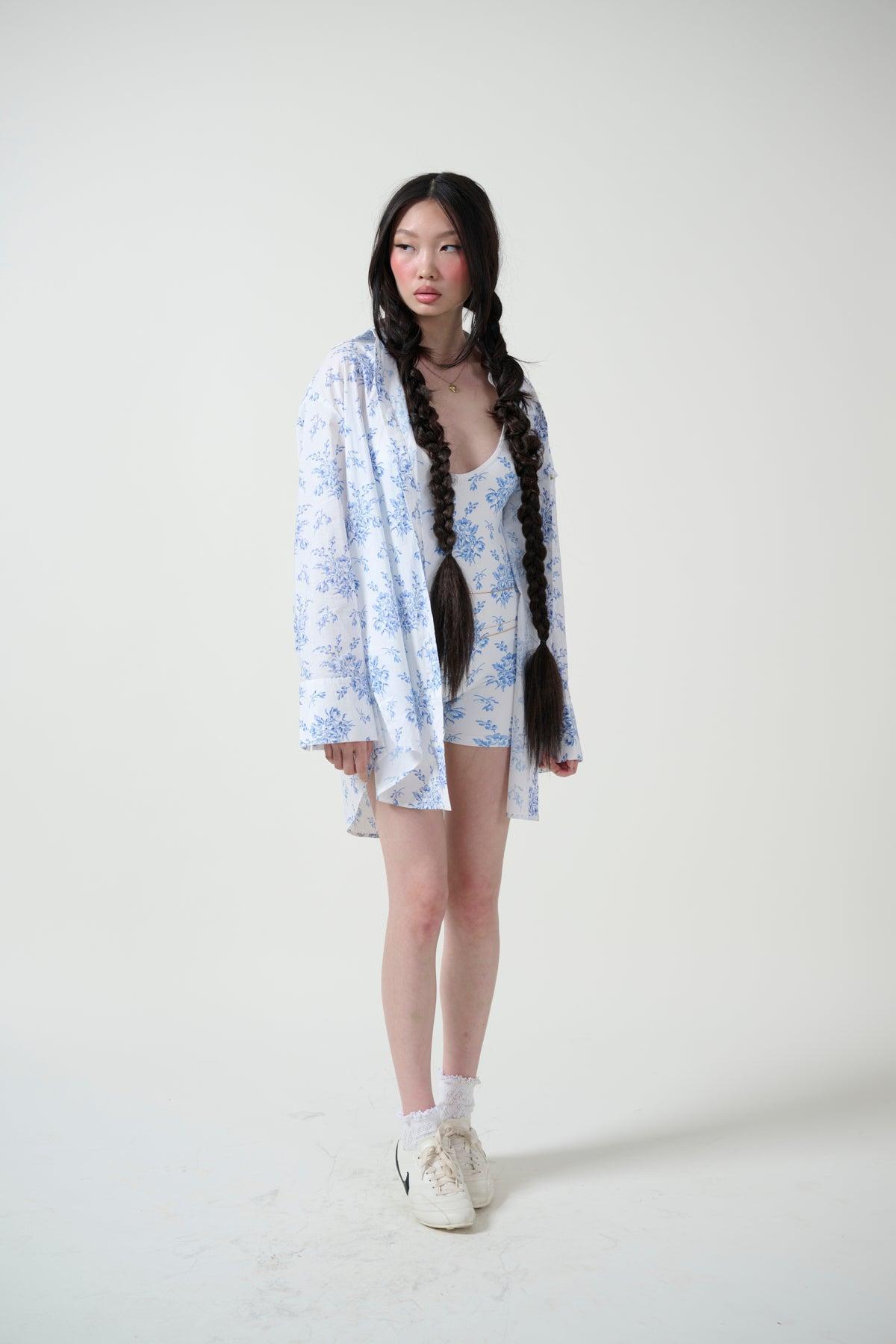 The Bed & Breakfast Sheer Delight Ruffle Gown Product Image