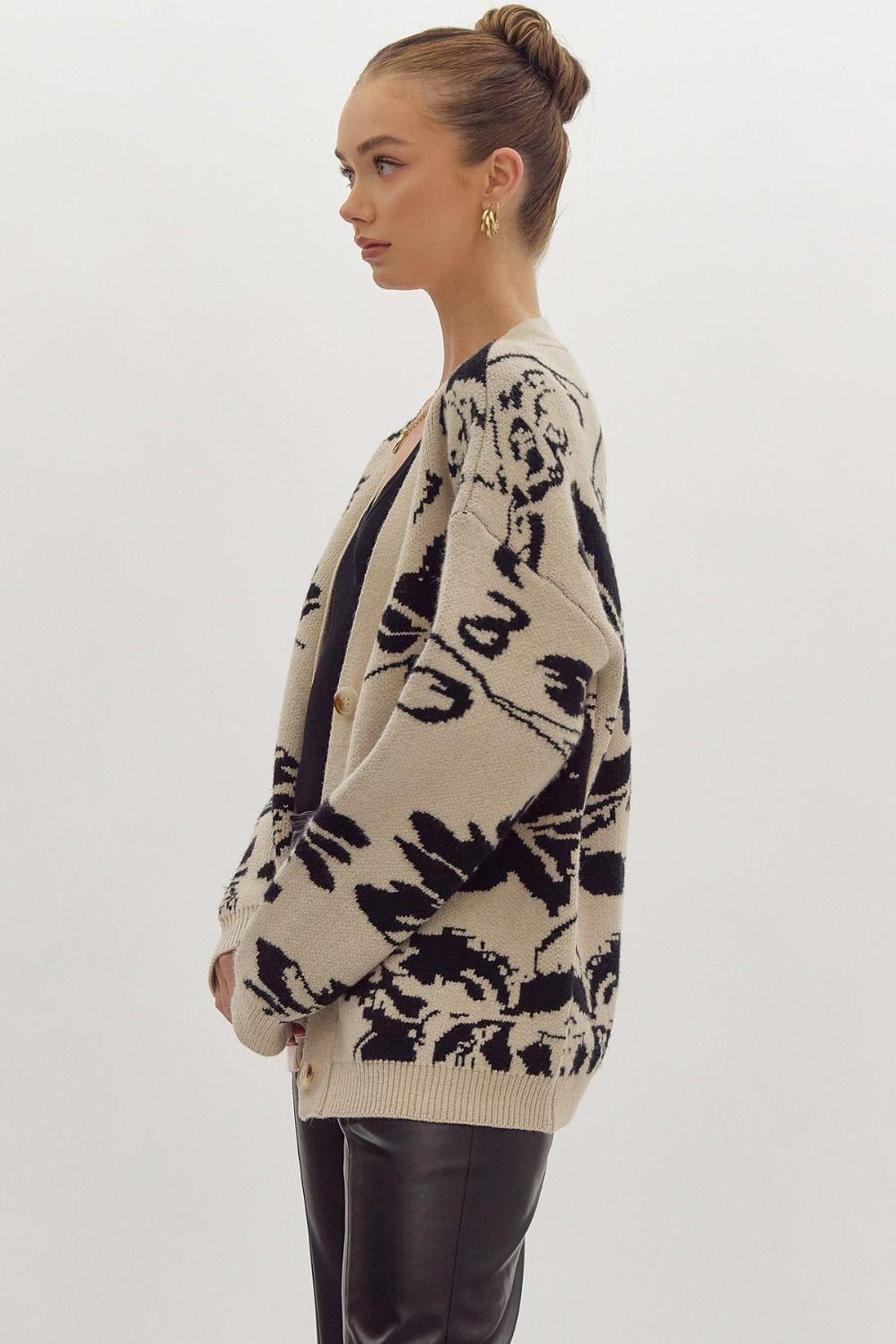 Trying Your Best Floral Cardigan Product Image