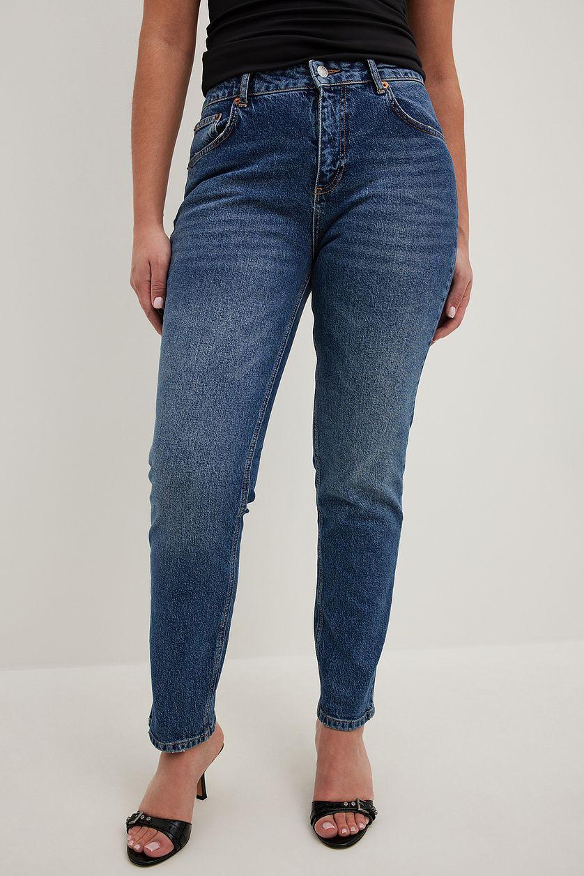 Slim Mid Waist Jeans Product Image