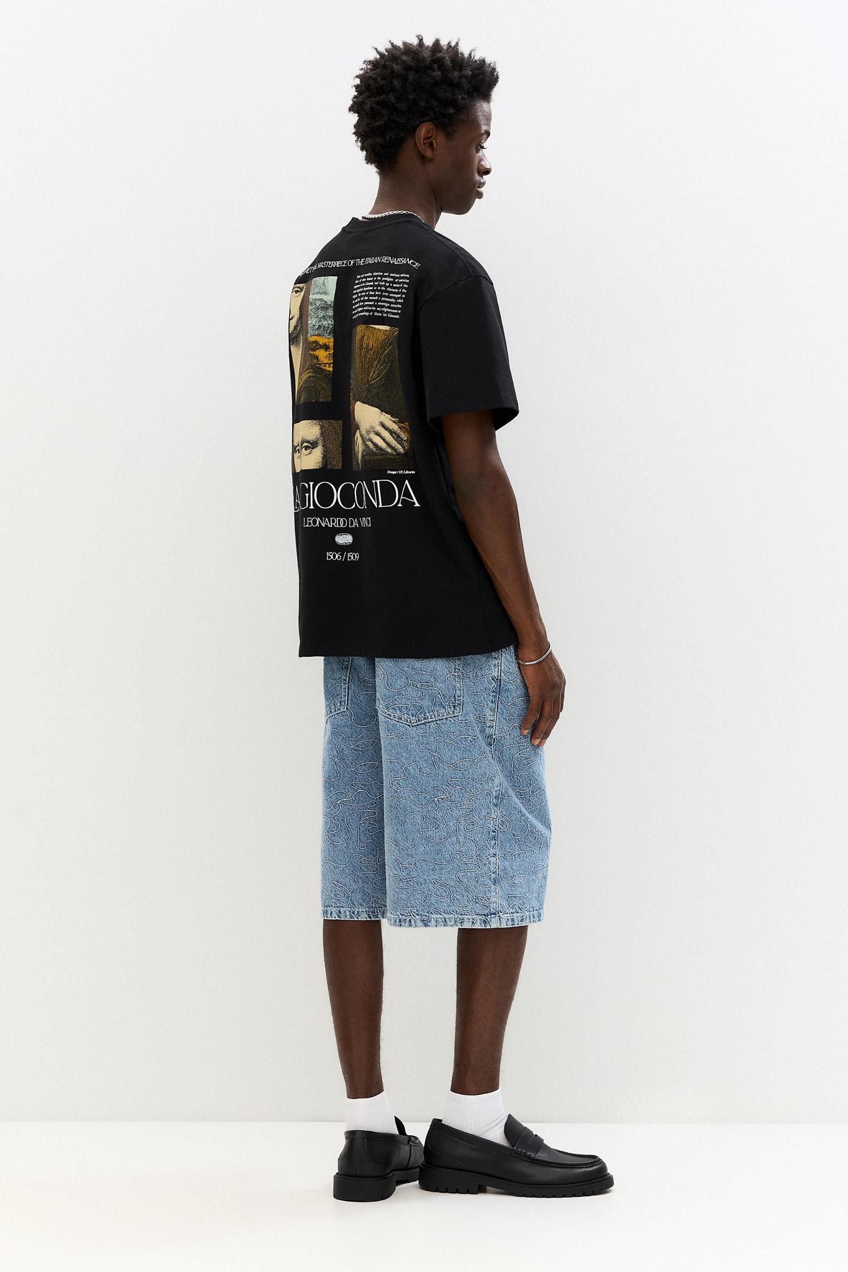 Black La Gioconda T-shirt Product Image