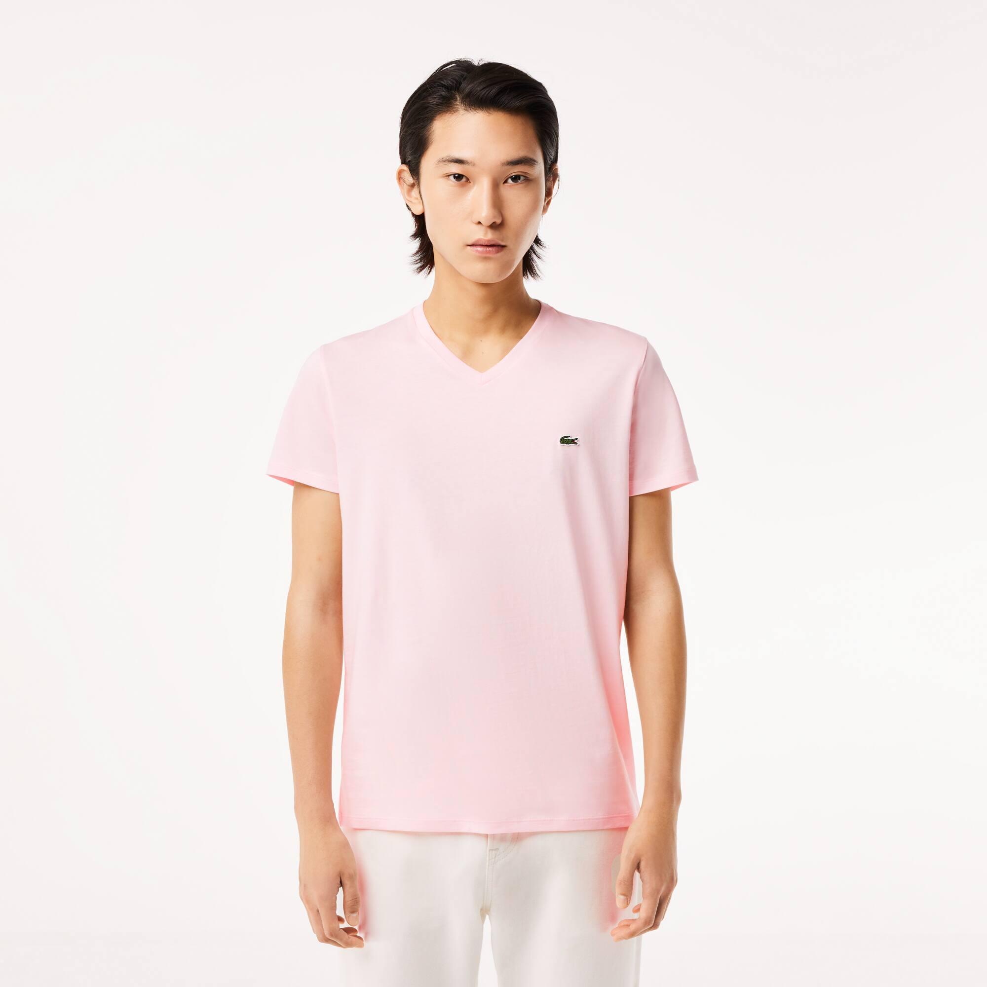 Men's Lightweight Pima Cotton V-Neck T-Shirt Product Image