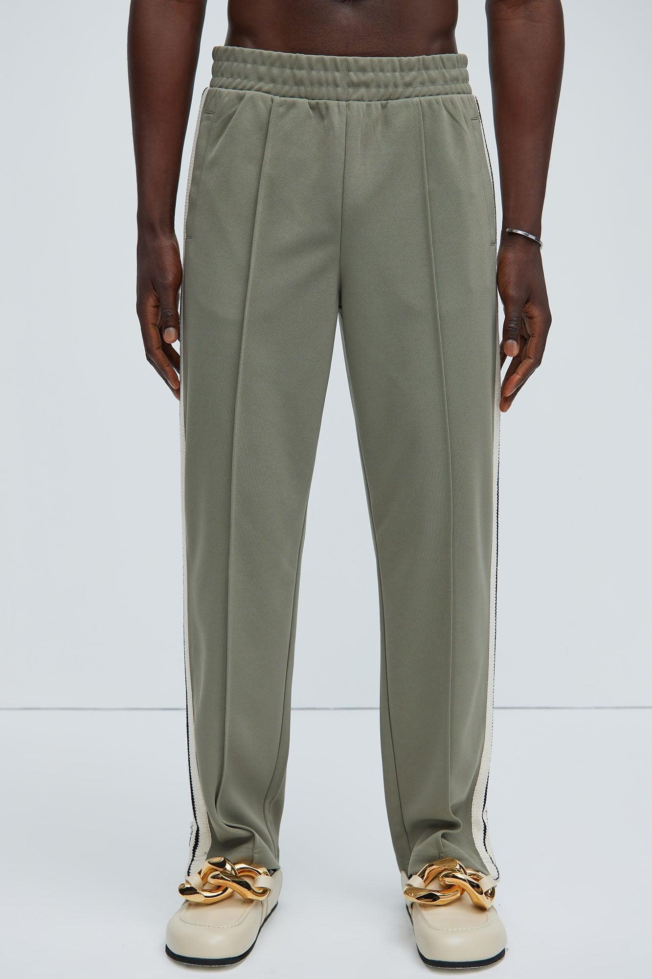 Dennis Classic Knit Track Pants - Olive Product Image
