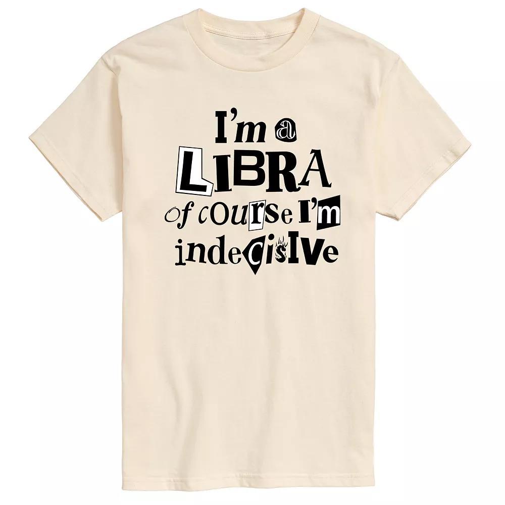 Mens Libra Indecisive Graphic Tee Ivory Product Image