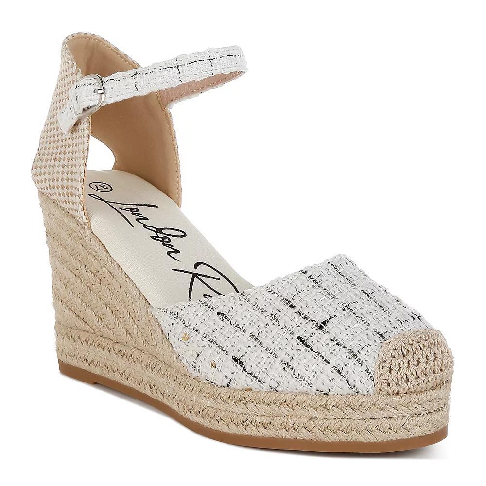 London Rag Regatta Women's Platform Heels, Size: 6, White Product Image