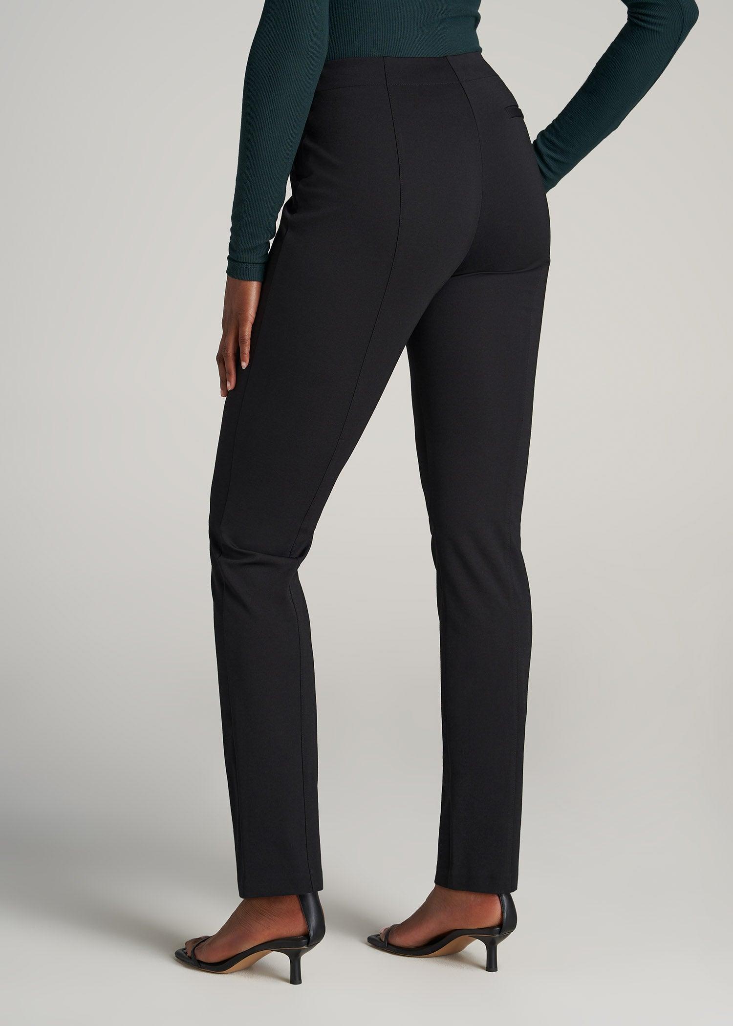 SLIM-Fit Dress Pants for Tall Women in Black Product Image