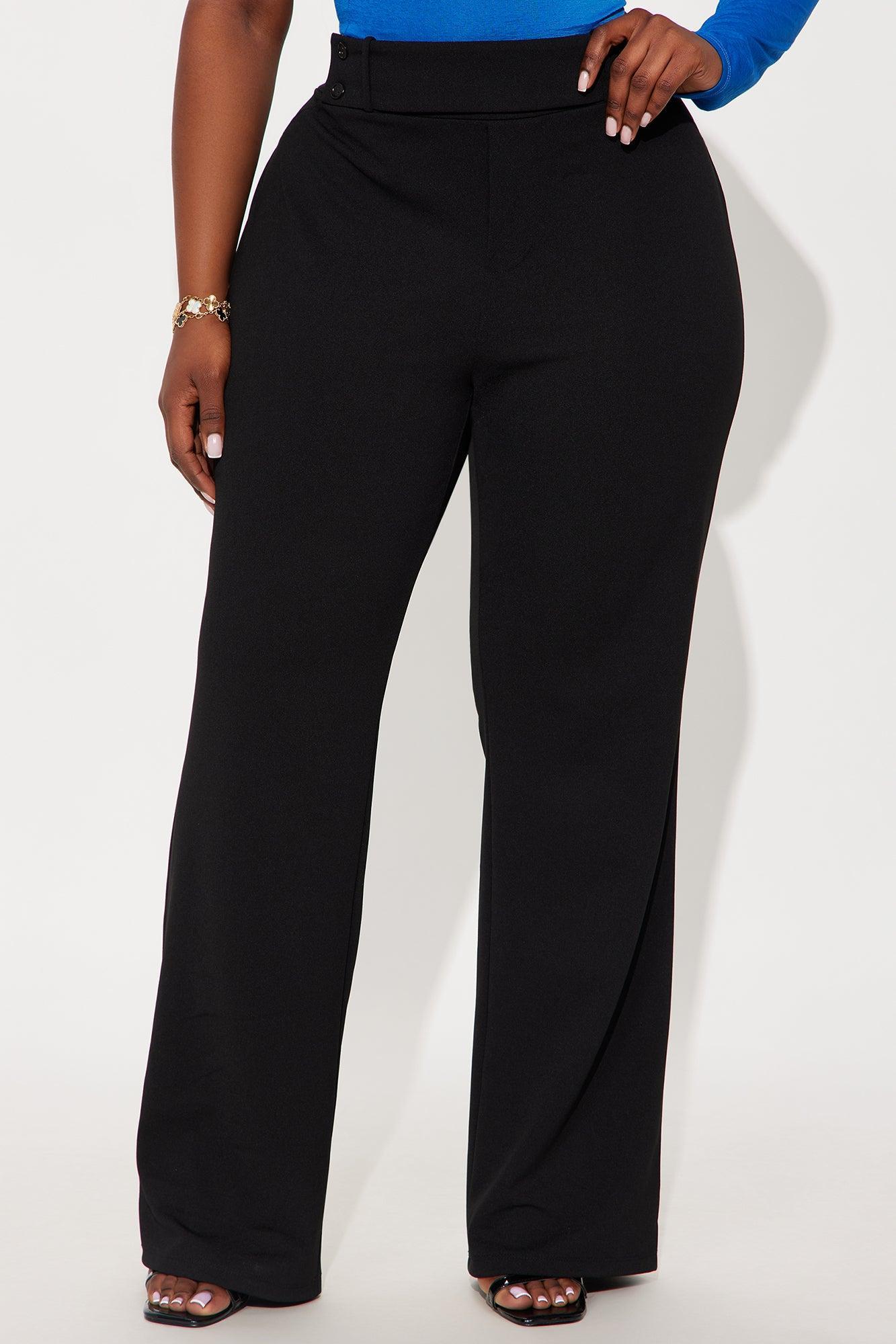 Office Tea Straight Leg Trouser Pant - Black Product Image