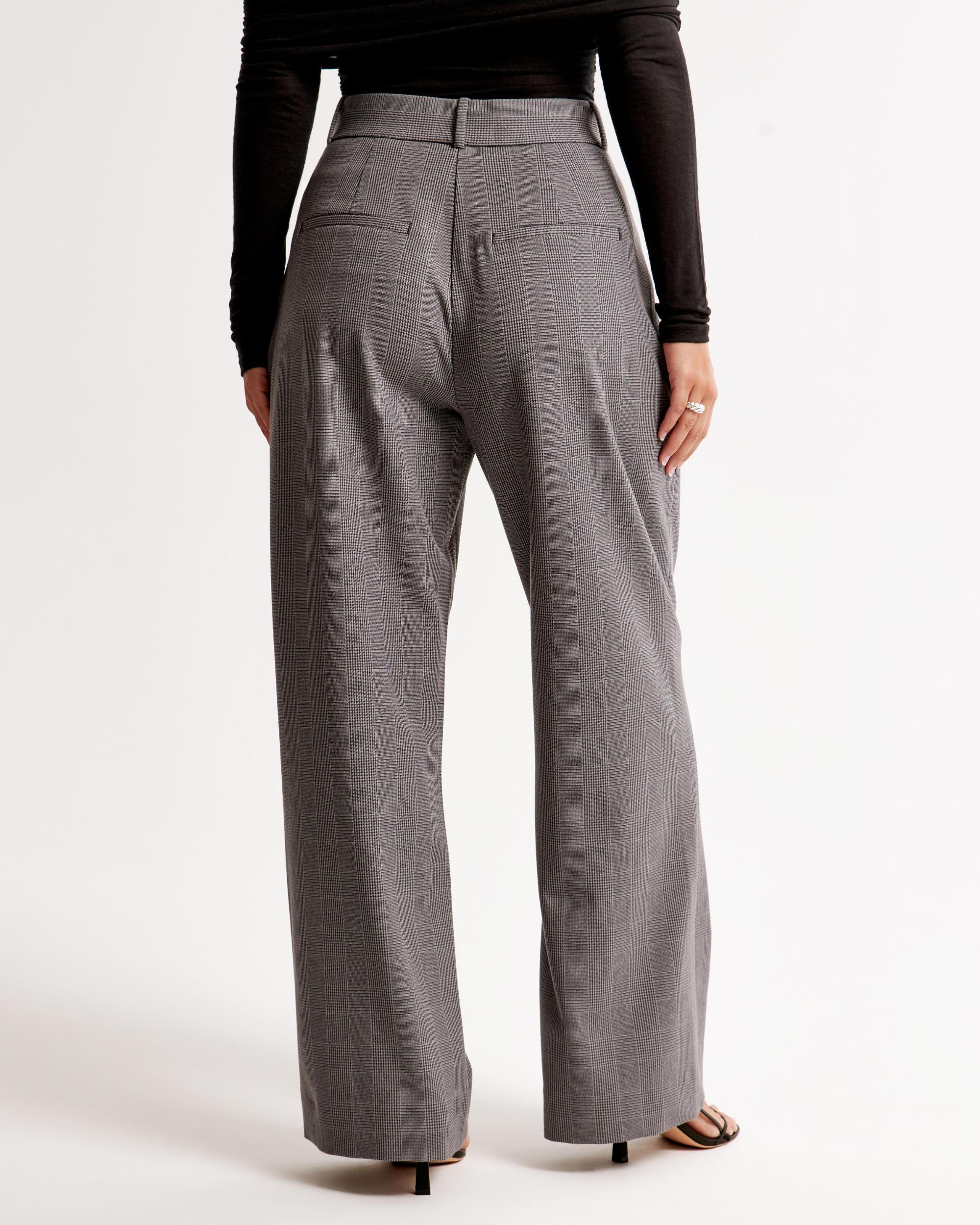 Curve Love A&F Sloane Tailored Wide Leg Pant Product Image