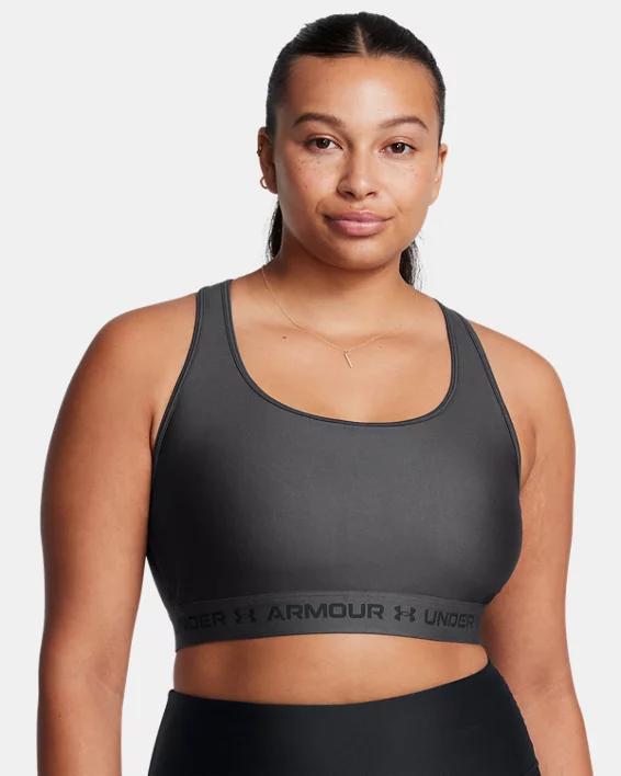 Under Armour Crossback 2.0 Medium-Impact Sports Bra, Women's, Size: XL, Rebel Dark Pink Product Image