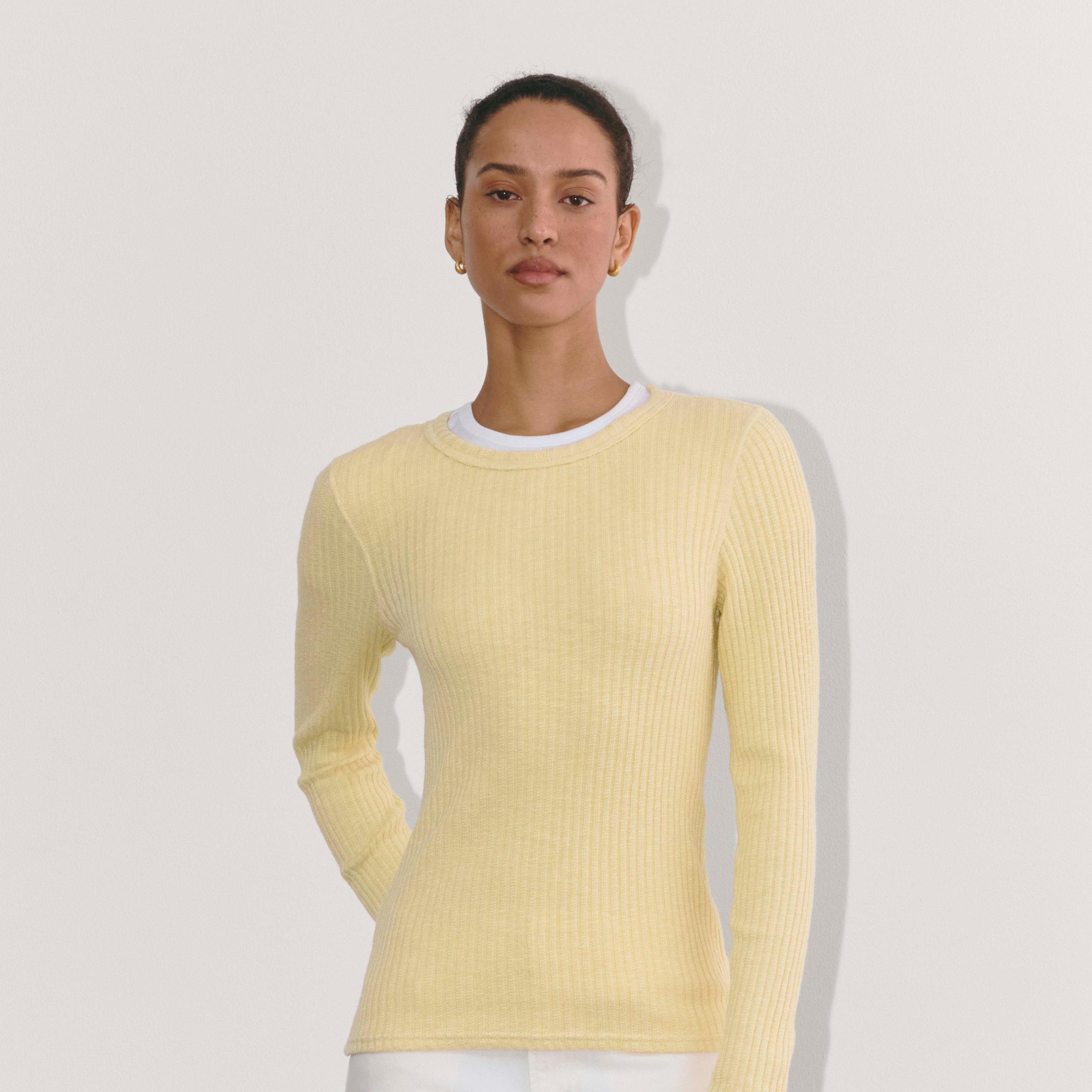 Womens Cozy Rib Long-Sleeve Tee Sweater by Everlane Product Image