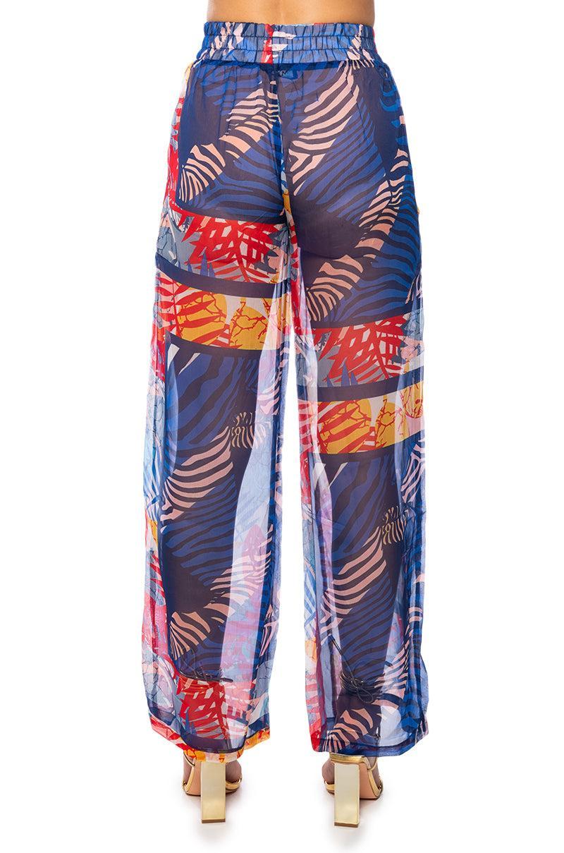 BEACHY DAY LIGHTWEIGHT WIDE LEG PALAZZO PANT Product Image