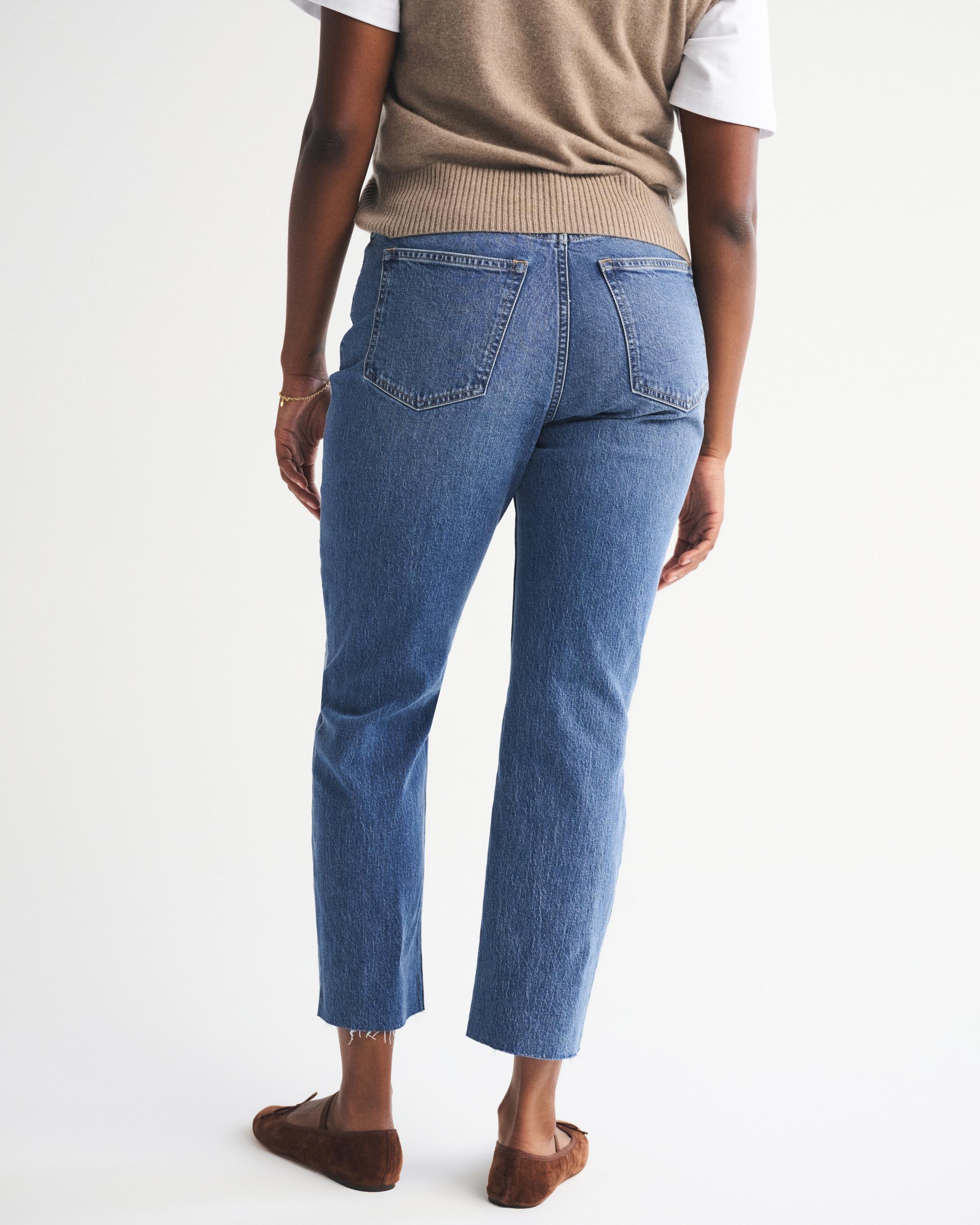Ultra High Rise Ankle Straight Jean Product Image