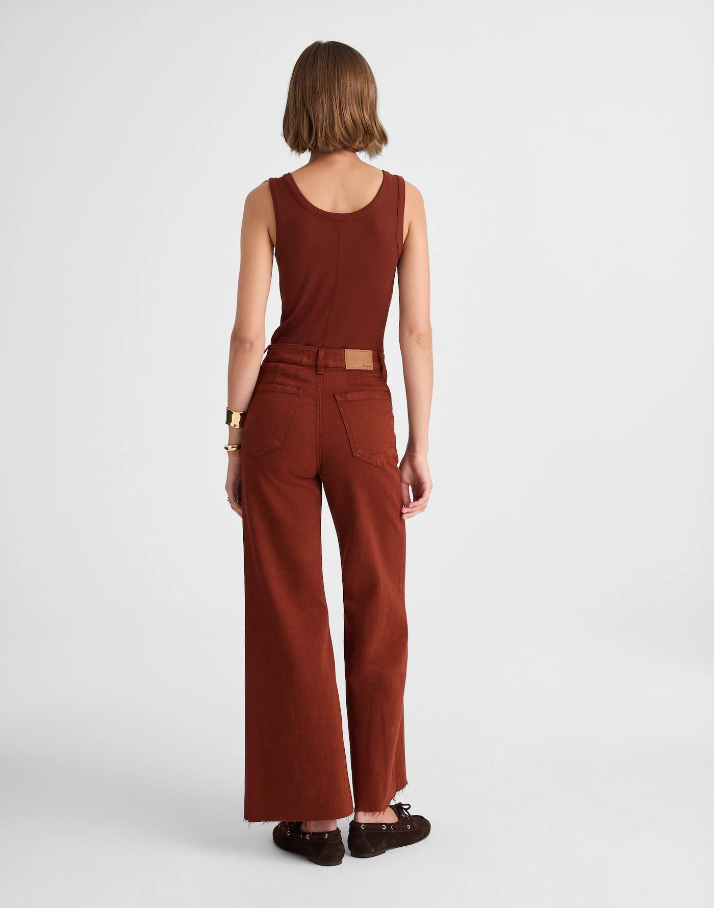Flared Wide-Leg Crop Jeans Product Image