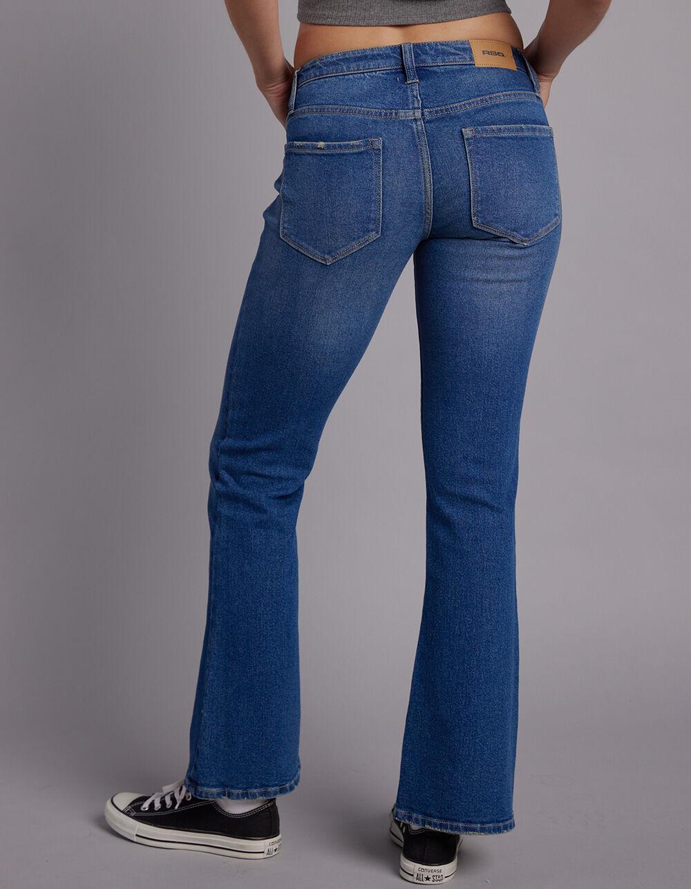 RSQ Womens Low Rise Flare Jeans - MEDIUM WASH Product Image