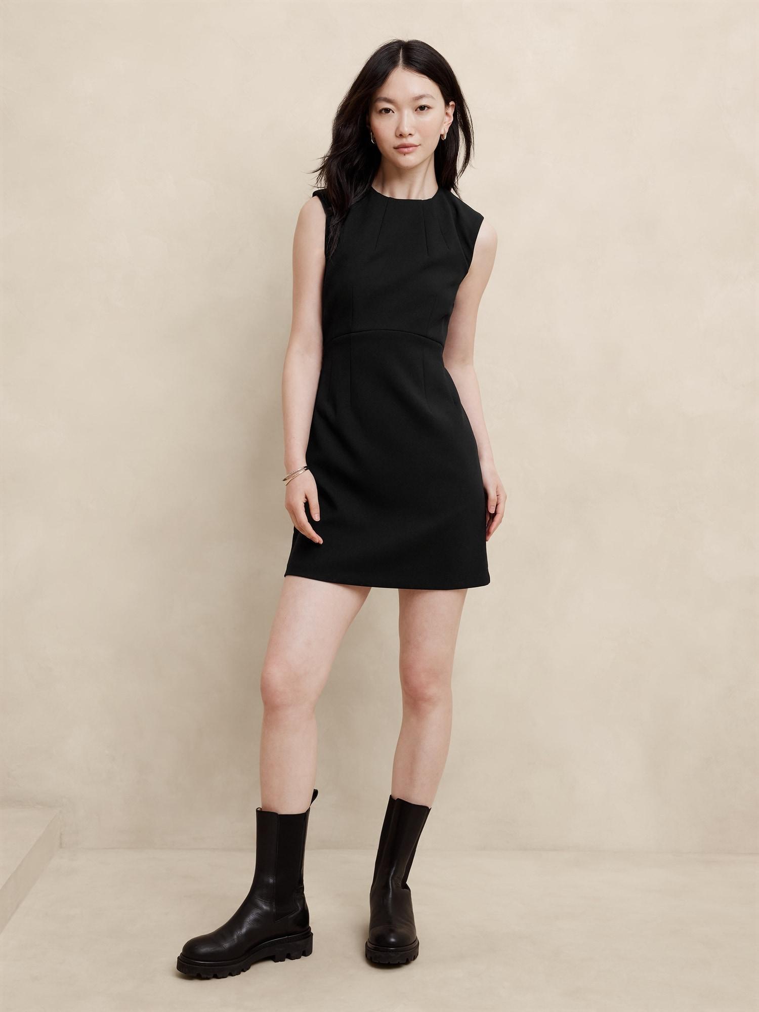 Double Weave Sheath Mini Dress Product Image