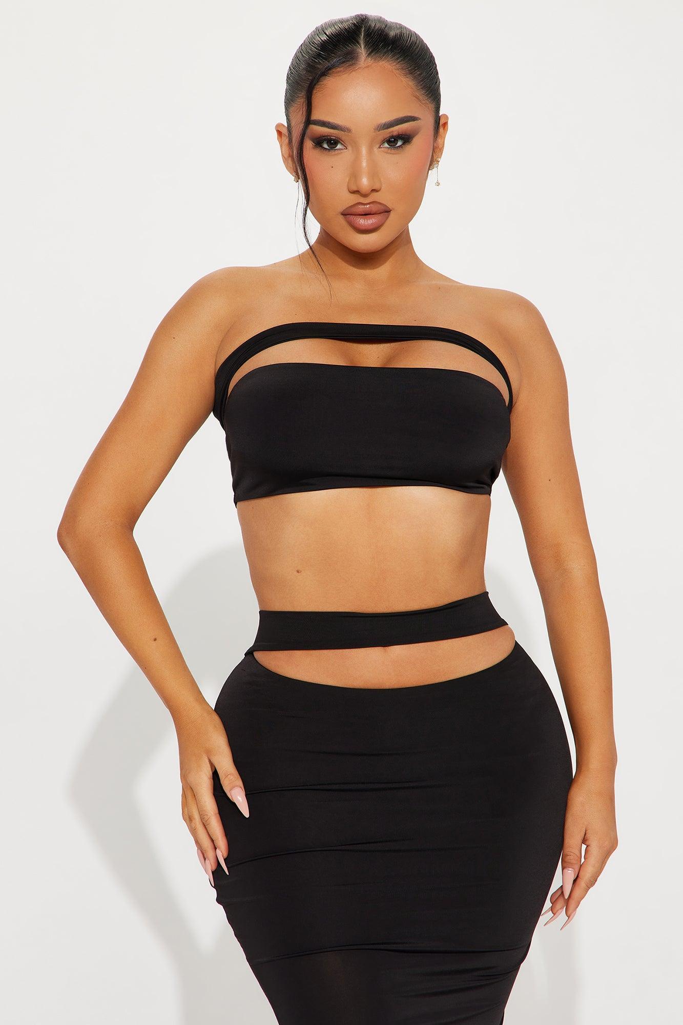 Show Me More Skirt Set - Black Product Image