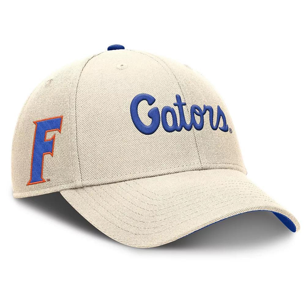 Men's Nike Natural Florida Gators Primetime Rise Adjustable Hat, Beige Product Image
