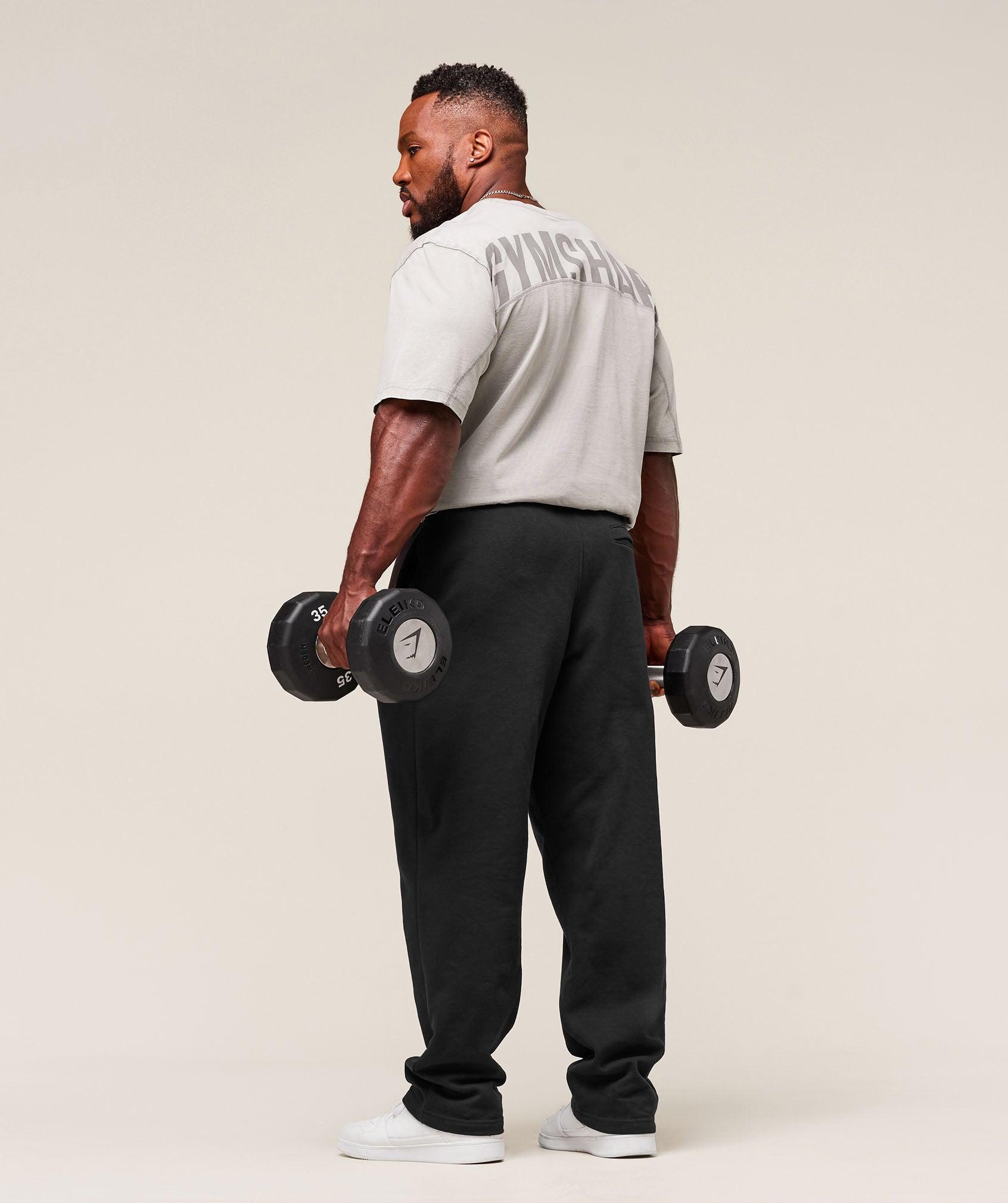 Gymshark Power Washed T-Shirt - Smokey Grey Male Product Image