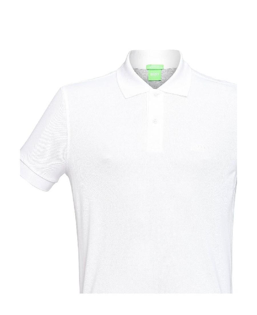 HUGO BOSS Logo Details Polo Shirt In White Product Image