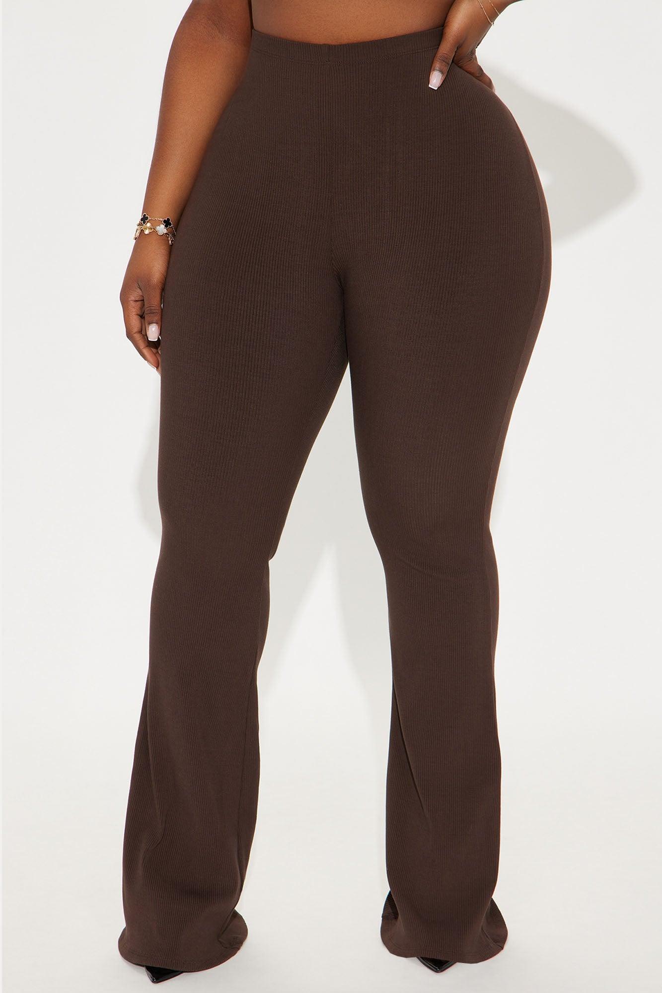 Kalani Snatched Flare Pant - Chocolate Product Image