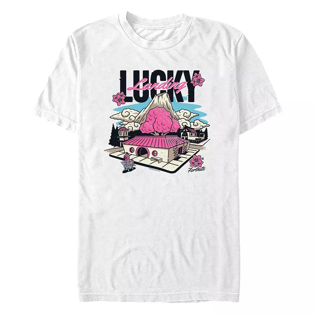 Men's Fortnite Lucky Landing Graphic Tee, Size: XXL, White Product Image