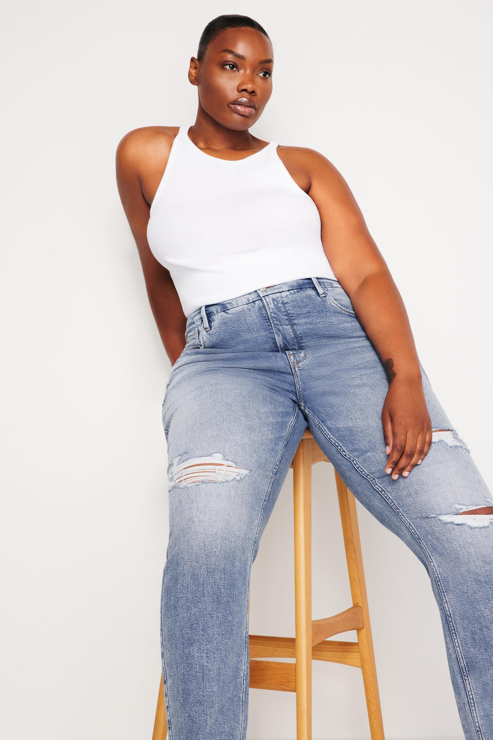 GOOD ICON STRAIGHT JEANS | INDIGO666 Product Image