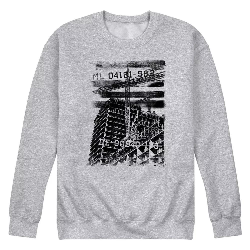 Mens American Made Fleece Sweatshirt Grey Gray Product Image
