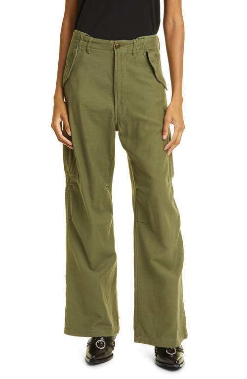 Womens Wide-Leg Cargo Pants Product Image