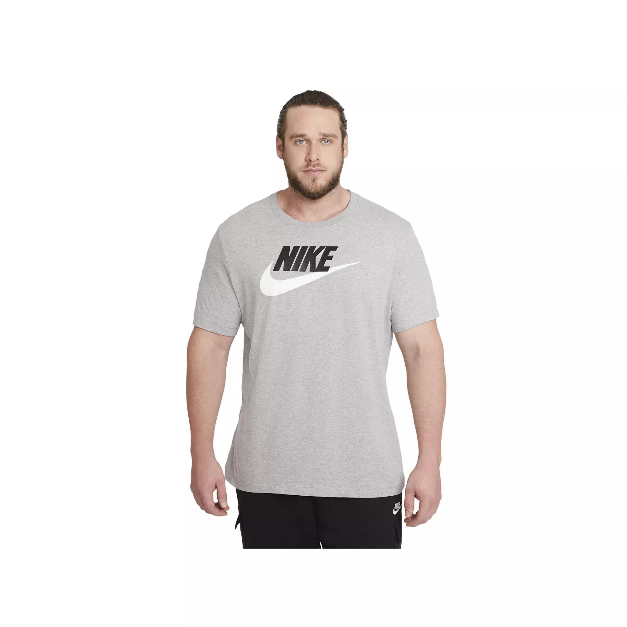 Men's Nike Icon Futura Tee, Size: Large, Dark Gray Grey Product Image