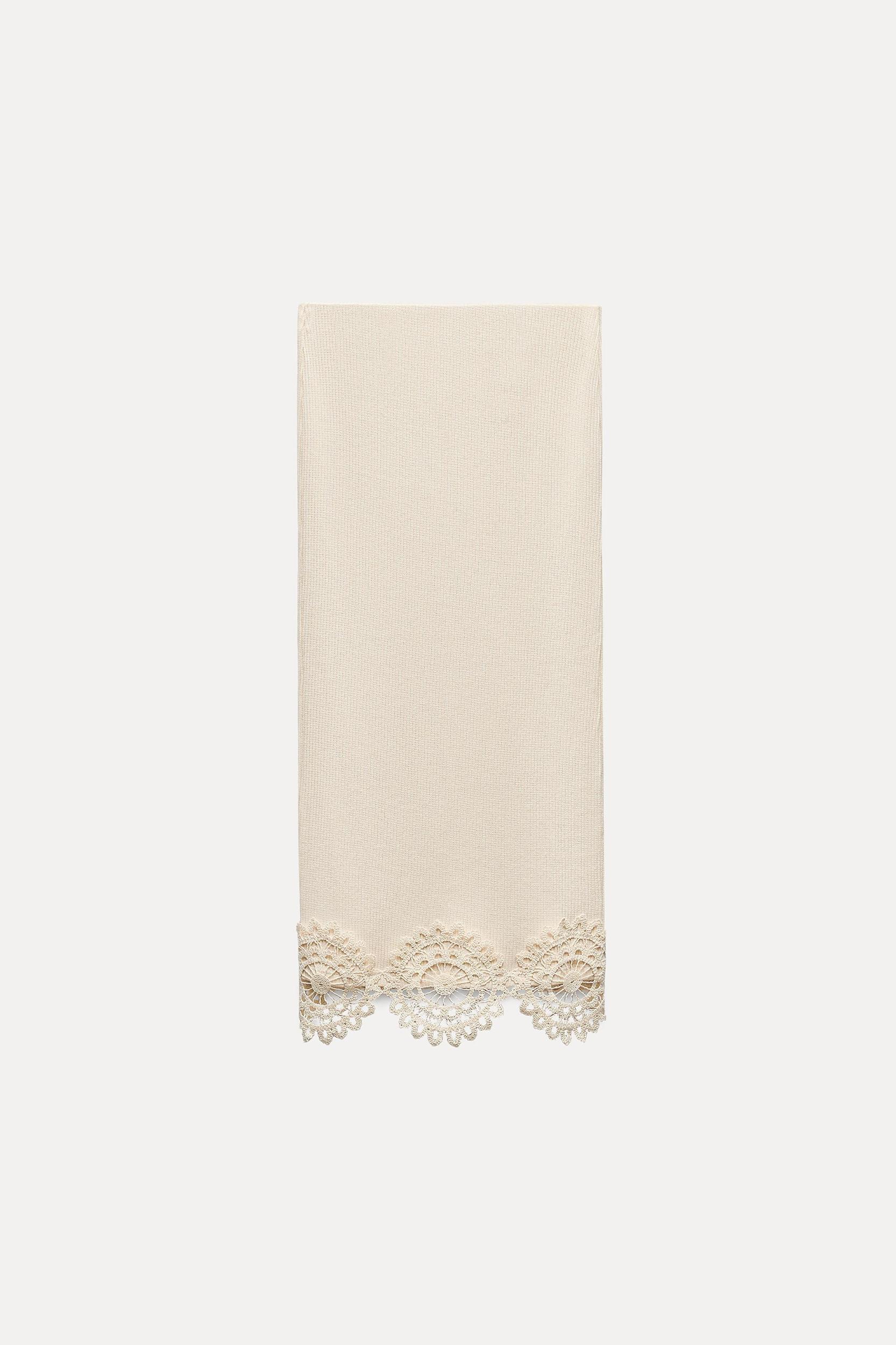 CROCHET RIBBED SKIRT Product Image