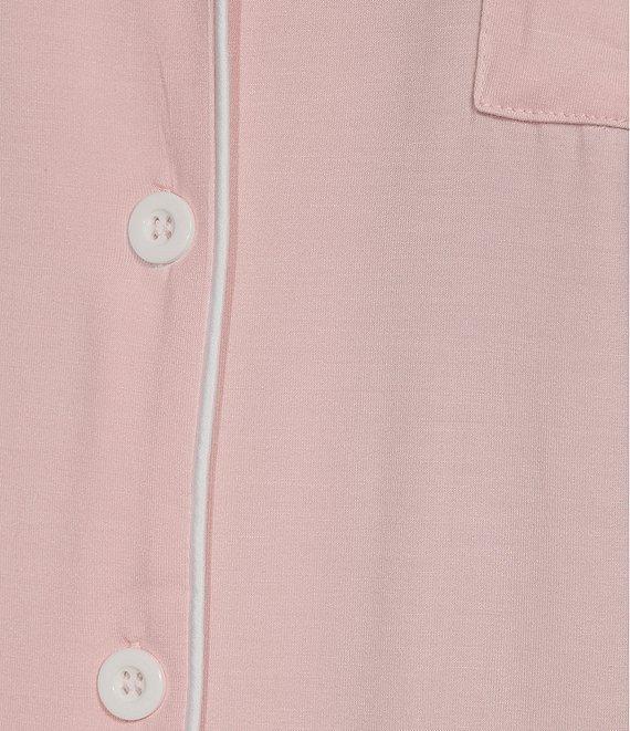 KatieJNYC Short Sleeve Button Front Lynn Lounge Short Set Product Image