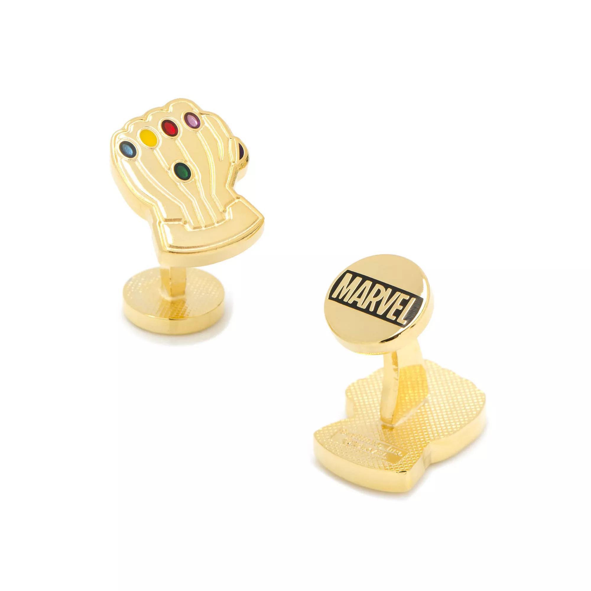 Men's Marvel Thanos Infinity Gauntlet Cuff Links, Gold Product Image