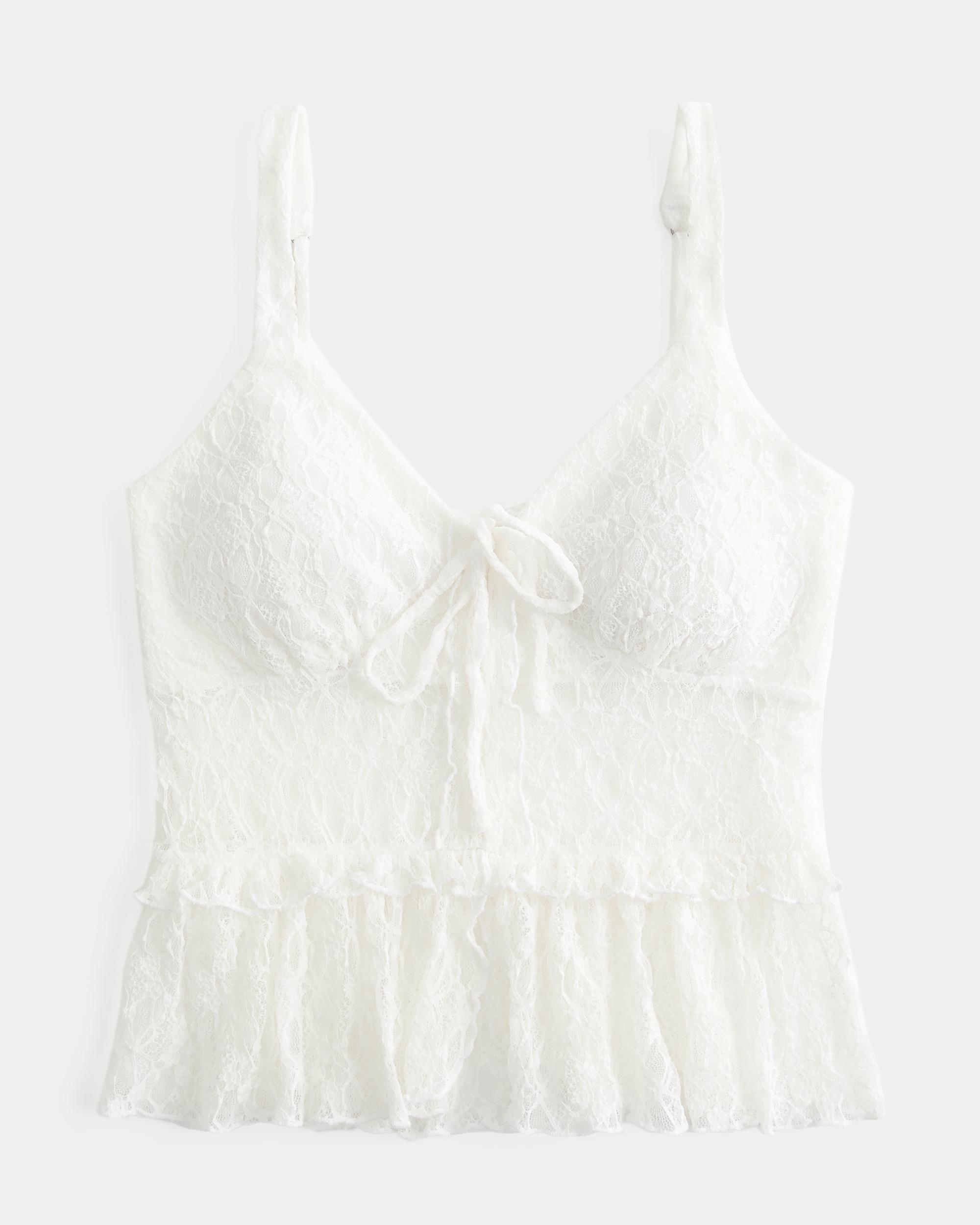 Lace Ruffle Blouse Product Image