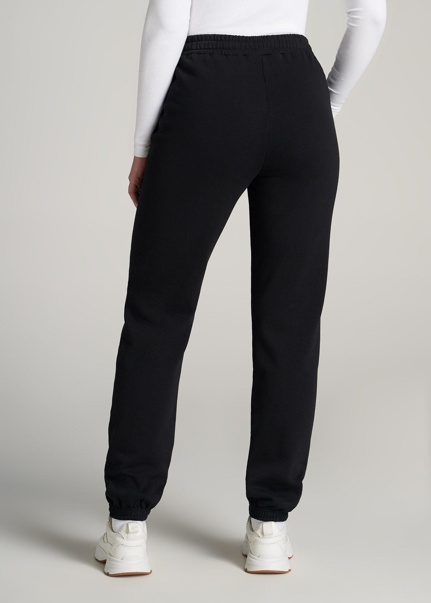 Wearever Fleece Relaxed Women's Tall Sweatpants in Black Product Image