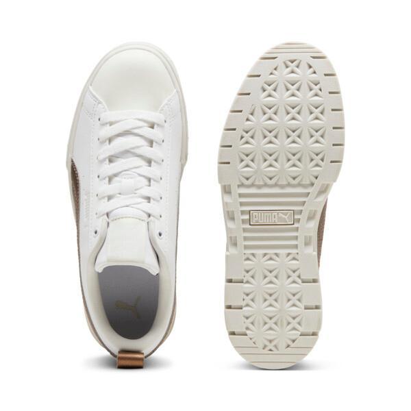 PUMA Mayze Glow-Up Women's Sneakers in White/Vapor Grey Product Image