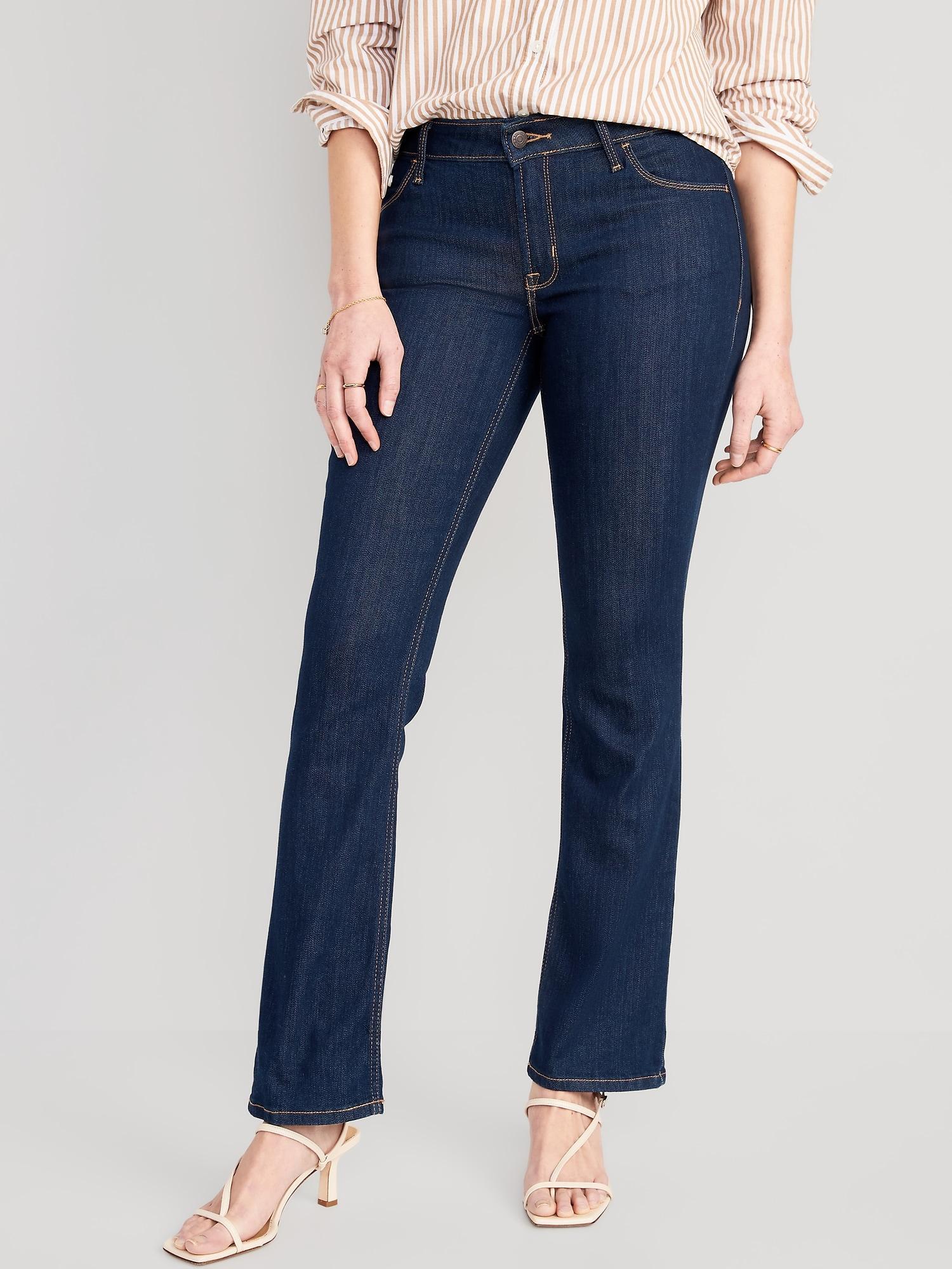 Mid-Rise Wow Boot-Cut Jeans Product Image