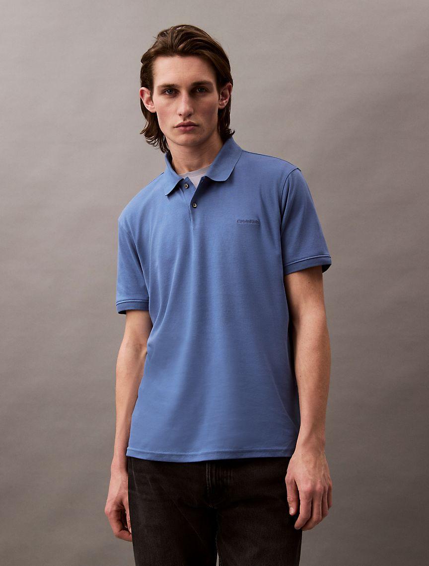 Calvin Klein Men's Liquid Touch Polo Shirt - Green - XXL Product Image